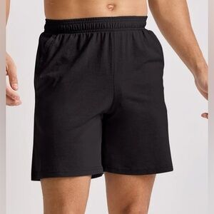 Hanes Originals Big Men’s Tri-Blend Jersey Pull On Style Shorts Size 2XL Black